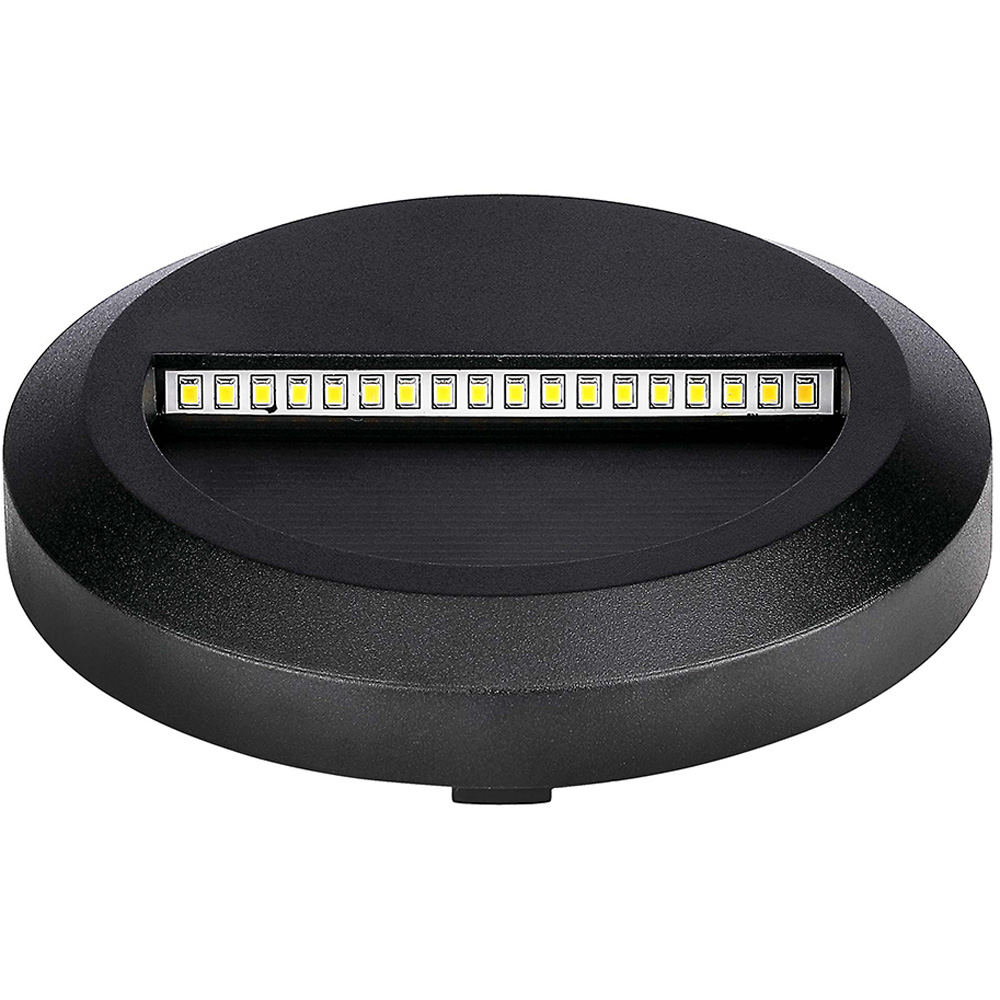 V-TAC 4 Pack 2W Black Round Cool White LED Step Light Image 3