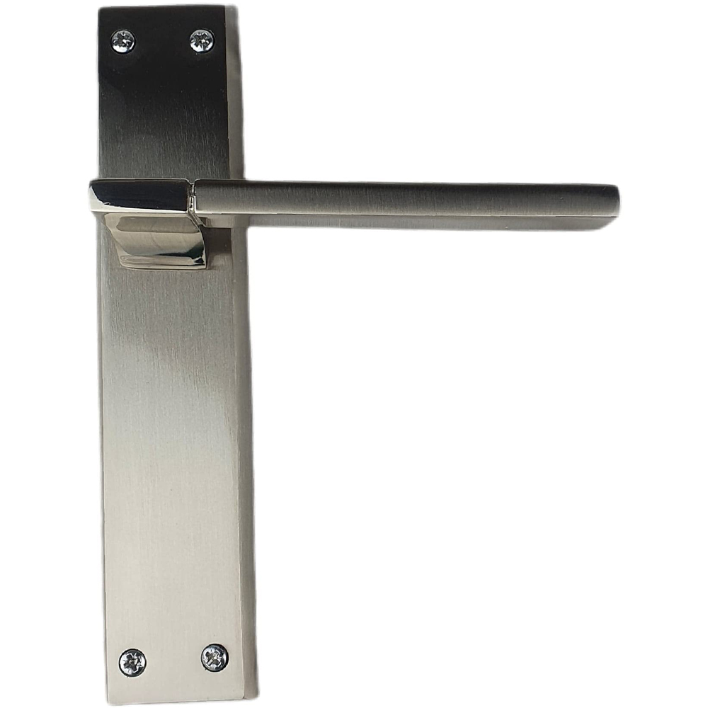 Golden Grace 723SSK Polished and Satin Aztec Latch Door Handle Set 200 x 42mm Image 3