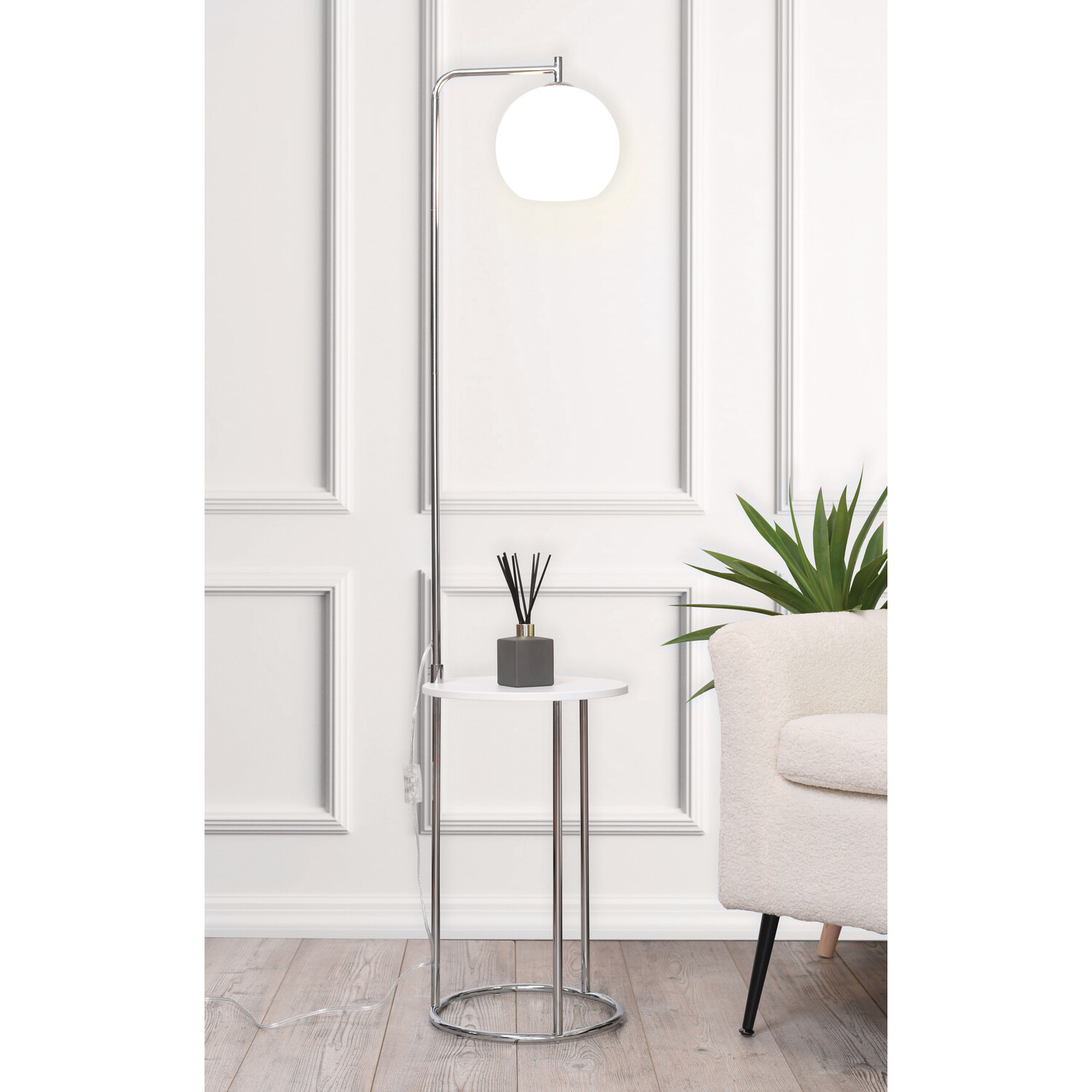 Hamilton Floor Lamp with Table Image 3
