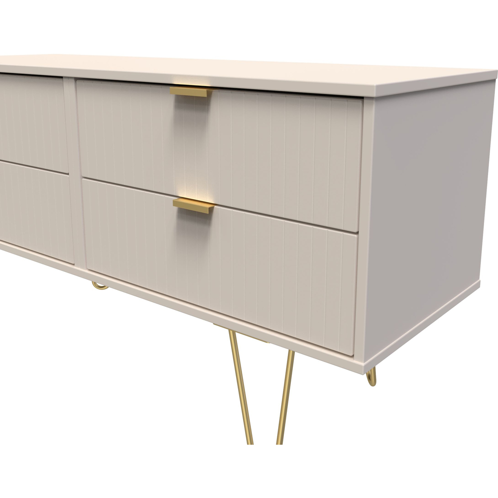 Crowndale Linear 4 Drawer Kashmir Matt Chest of Drawers Ready Assembled Image 5