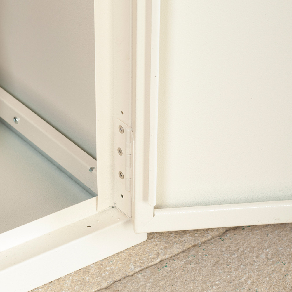 Asgard Annexe Secured by Design 6 x 3ft Double Door Cream Caravan Storage Shed Image 4