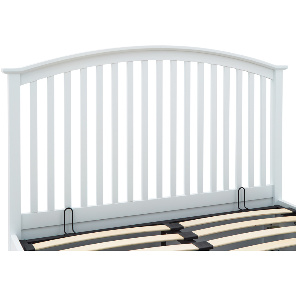 GFW Madrid Double White Wooden Ottoman Bed Image 9