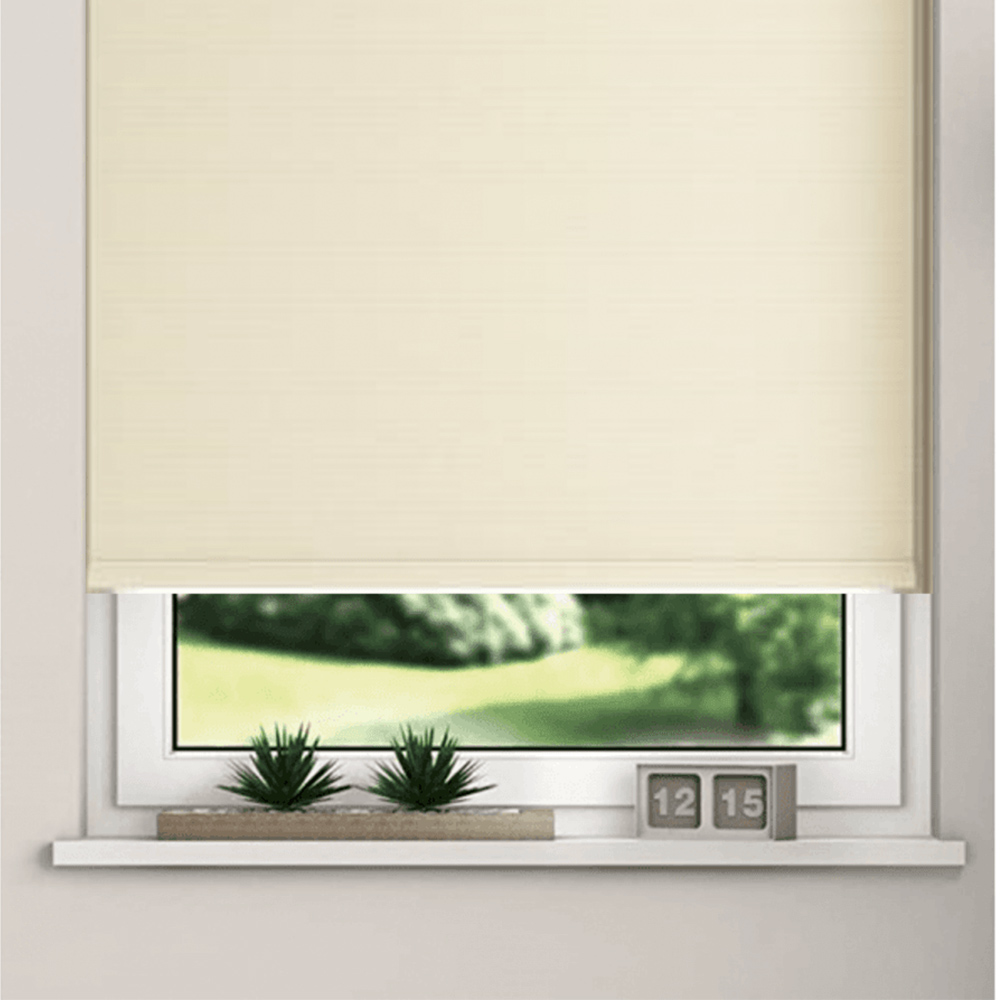 New Edge Blinds Blackout Roller Blinds Oyster 150cm Image 3