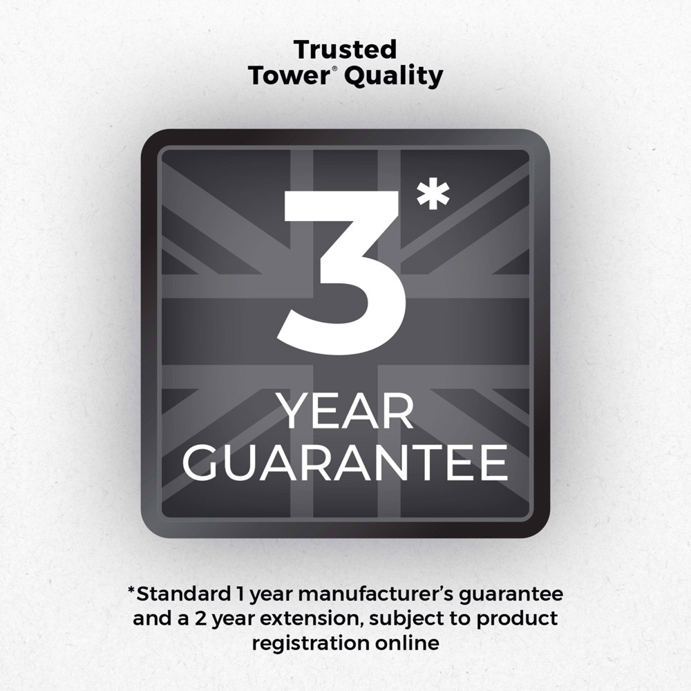 Tower Sera EEJB327 Black 4 Slice Toaster and 1.7L Kettle Set Image 7