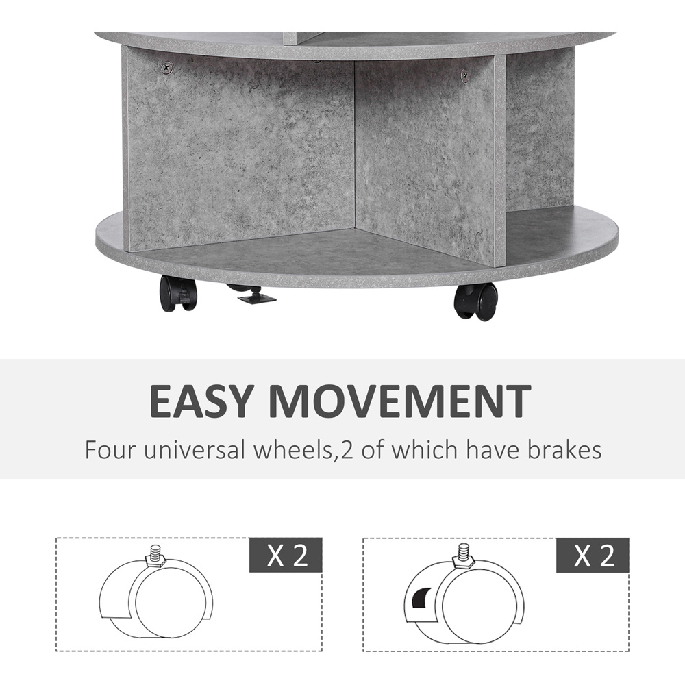 Portland 3 Tier Cement Coffee Table Image 7