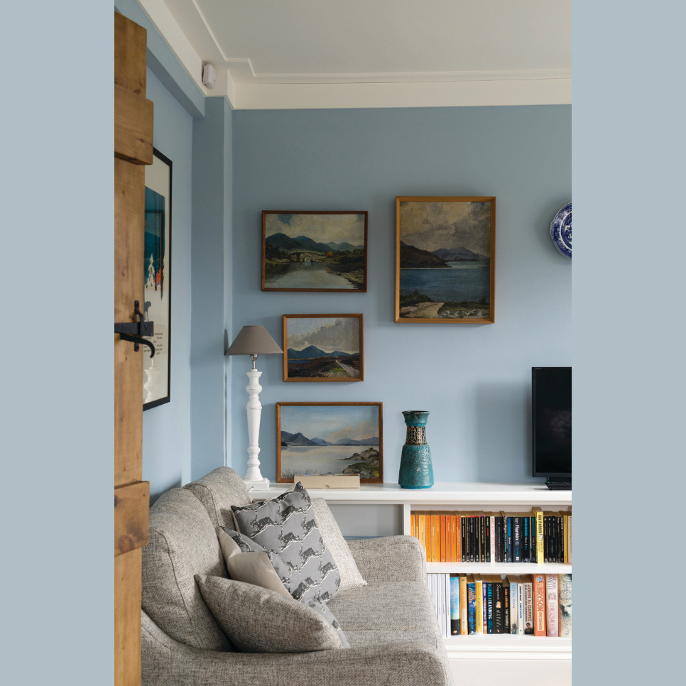 Farrow & Ball Interior Wood and Metal 27 Parma Gray Flat Eggshell Paint 2.5L Image 4