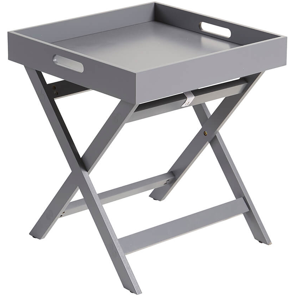 Home Source Alpine Butlers Grey Side Table Image 2