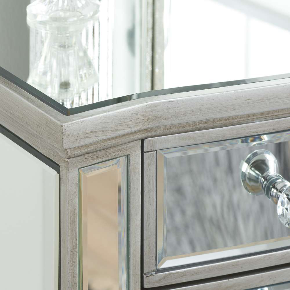 Birlea Elysee 5 Drawer Mirrored Dressing Table Image 5