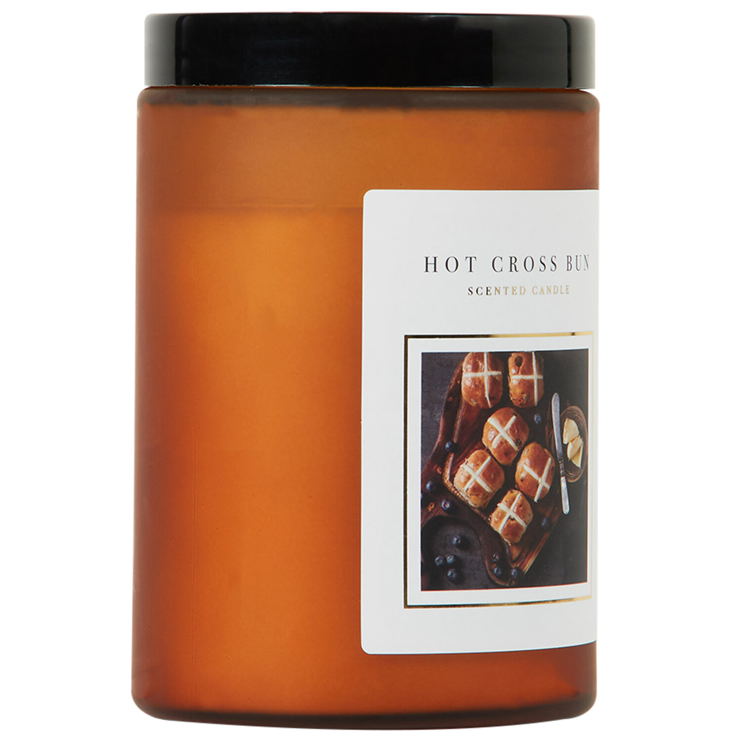 Hot Cross Bun Candle - Amber Image 2