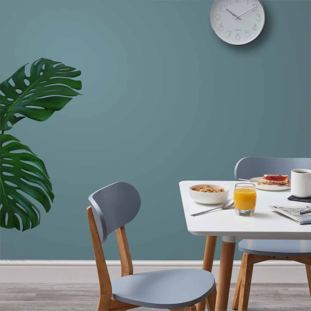 Wilko Walls & Ceilings Dark Duck Egg Silk Emulsion Paint 2.5L Image 5