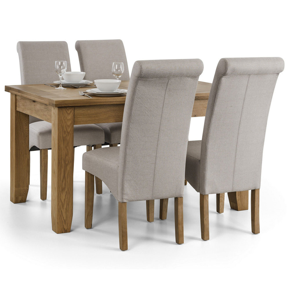 Julian Bowen Rio Set of 2 Rio Scrollback Fabric Chair Image 3