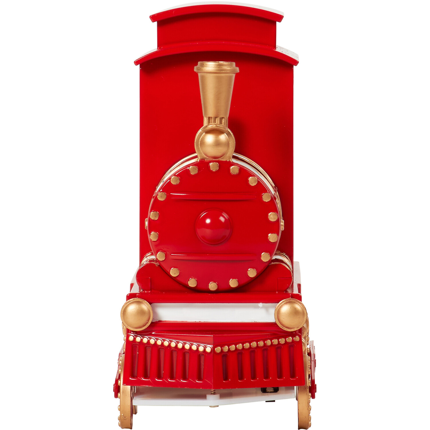 LED Glitter Spinning Santa's Train - Red Image 2