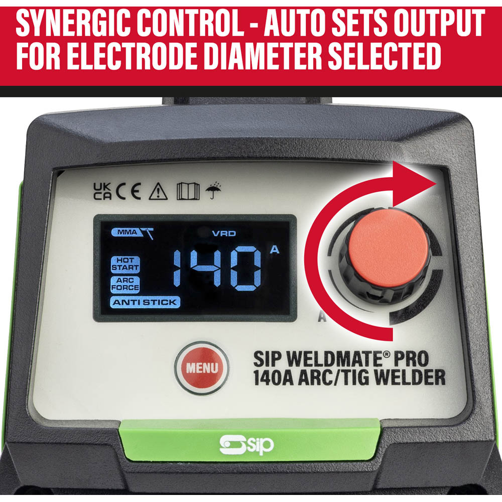 SIP Weldmate Pro 5690 ARC and TIG Welder 140A Image 6