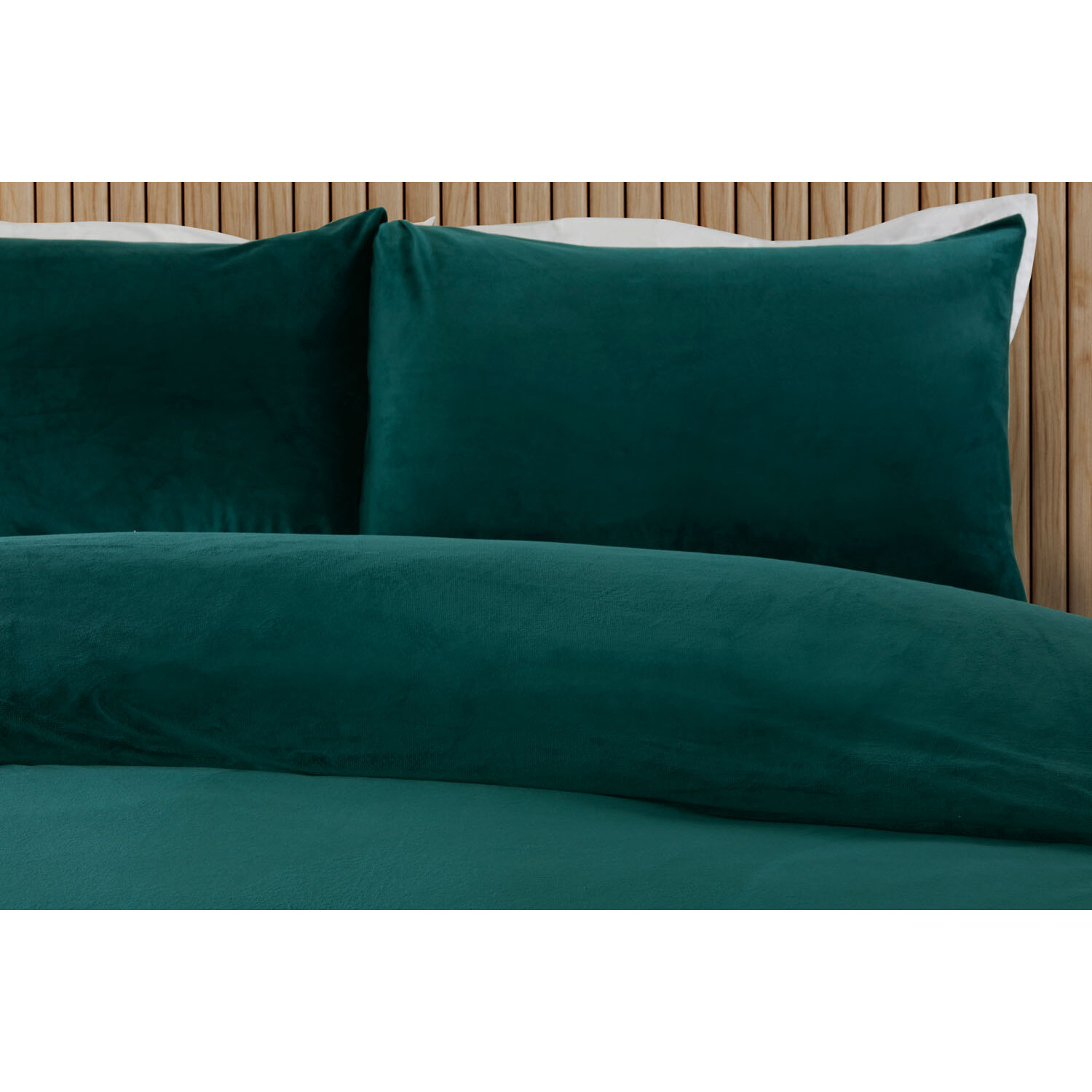 Helsinki Single Teal Fleece Duvet Set Image 3