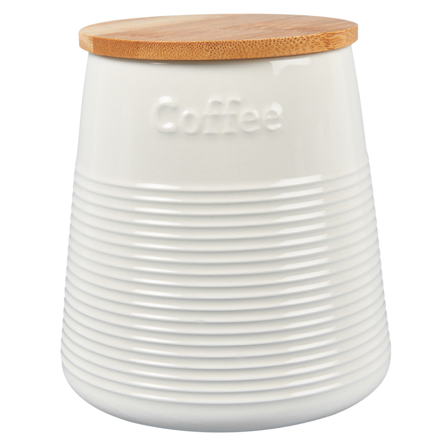Conical Canister - Cream / Coffee Image 1