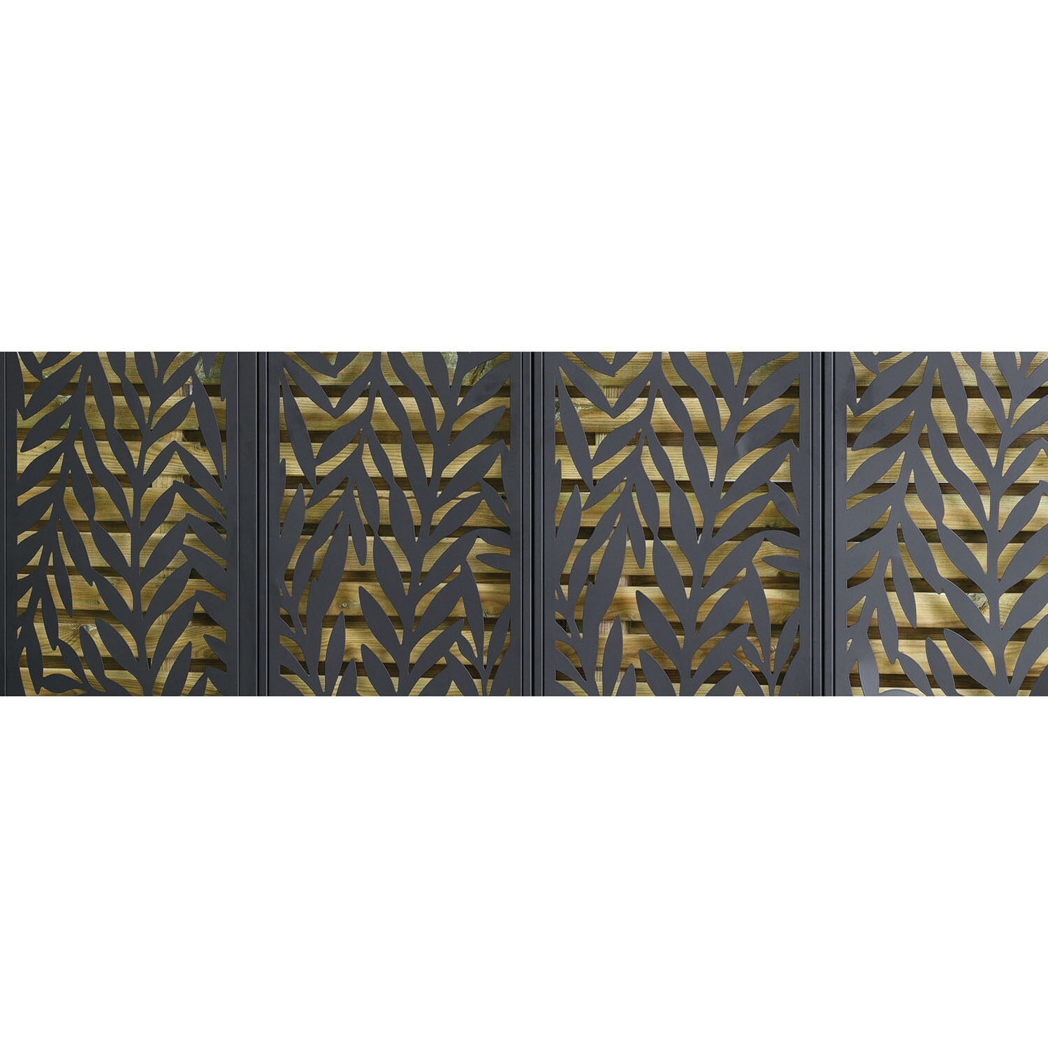 Metal Planter with Bench - Black Image 3