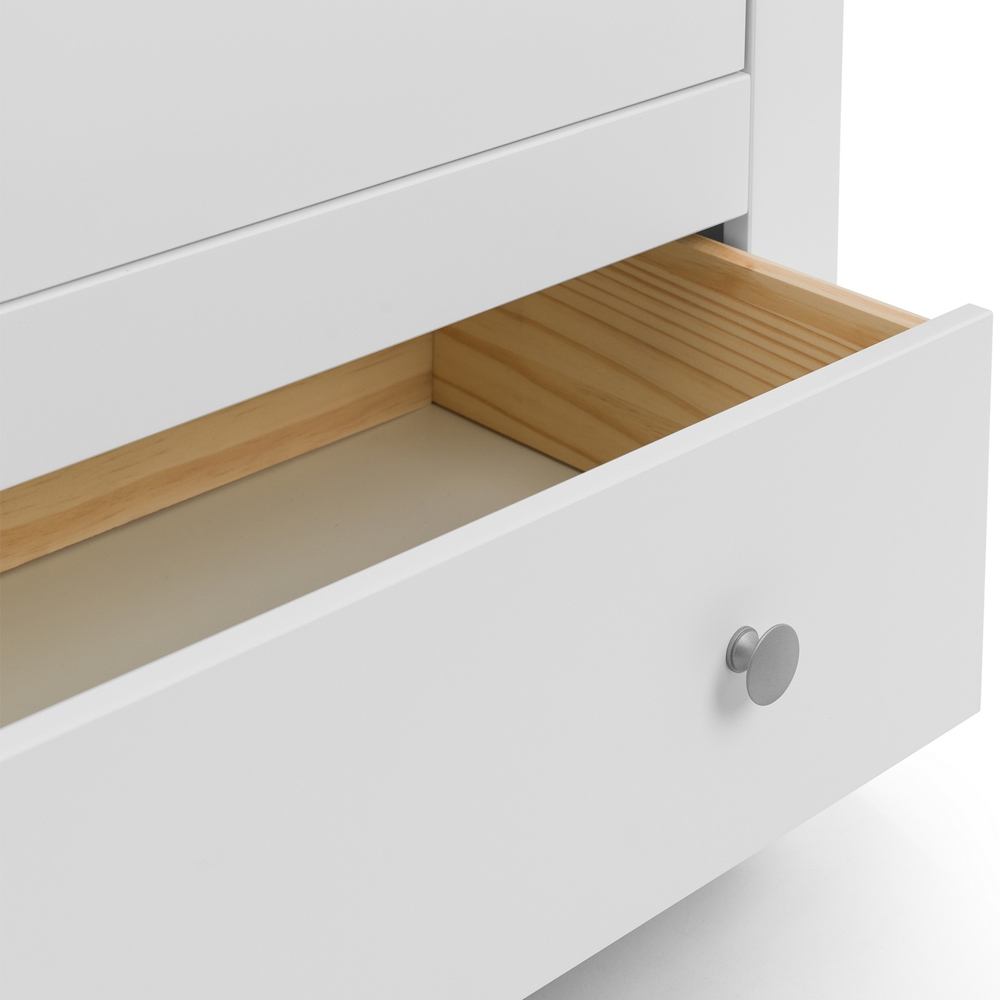 Julian Bowen Radley 2 Door Single Drawer Surf White Wardrobe Image 7