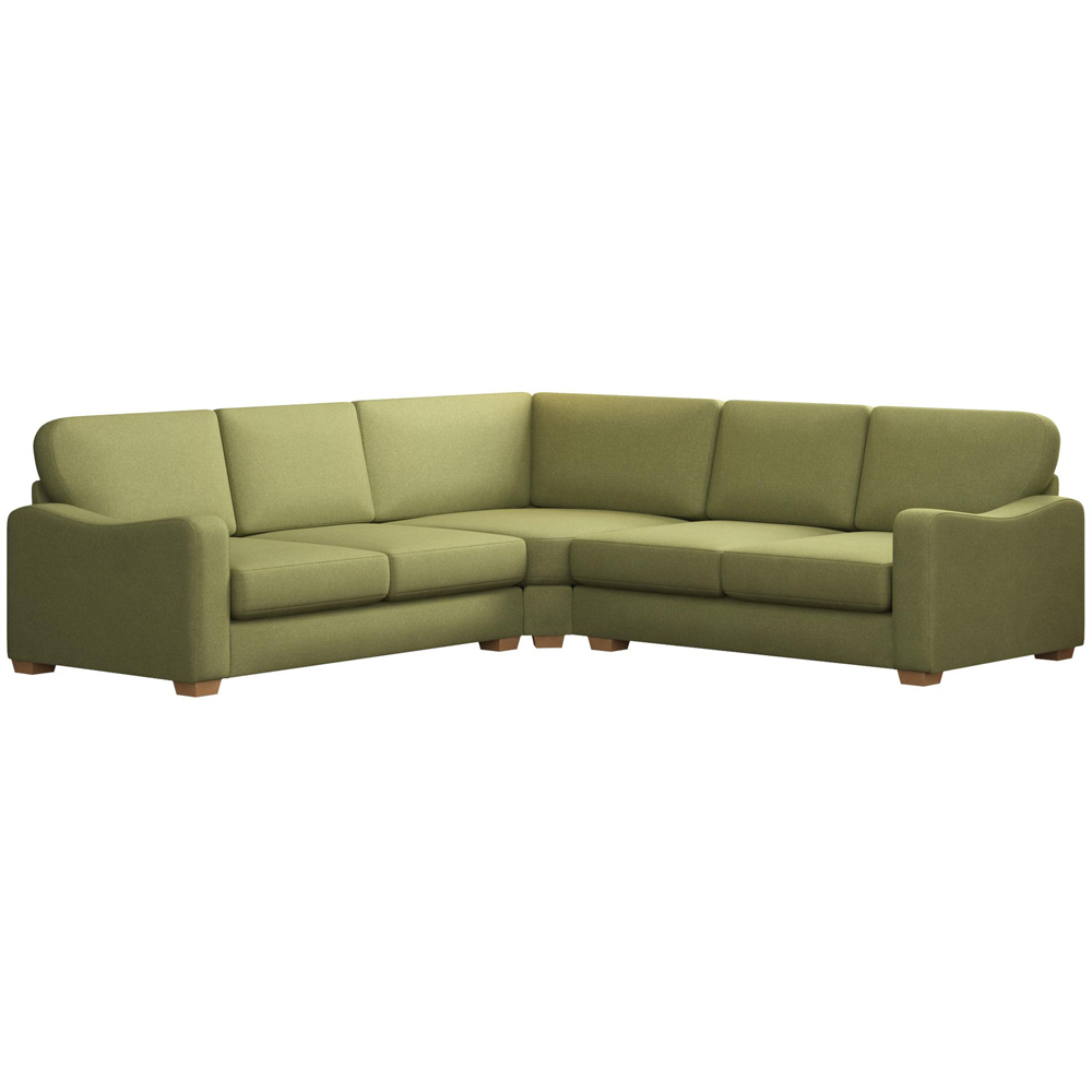 Theadford 4 Seater Venice Olive Fixed Back Corner Sofa Image 2