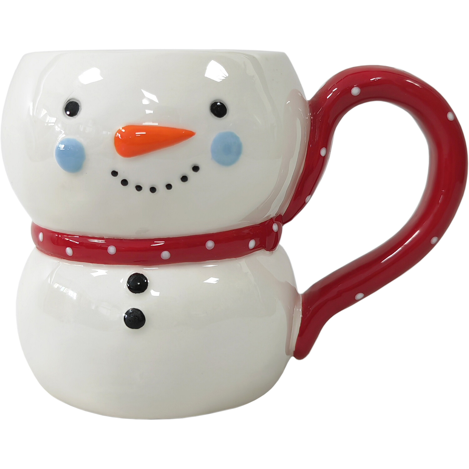 Christmas Snowman Mug - White Image