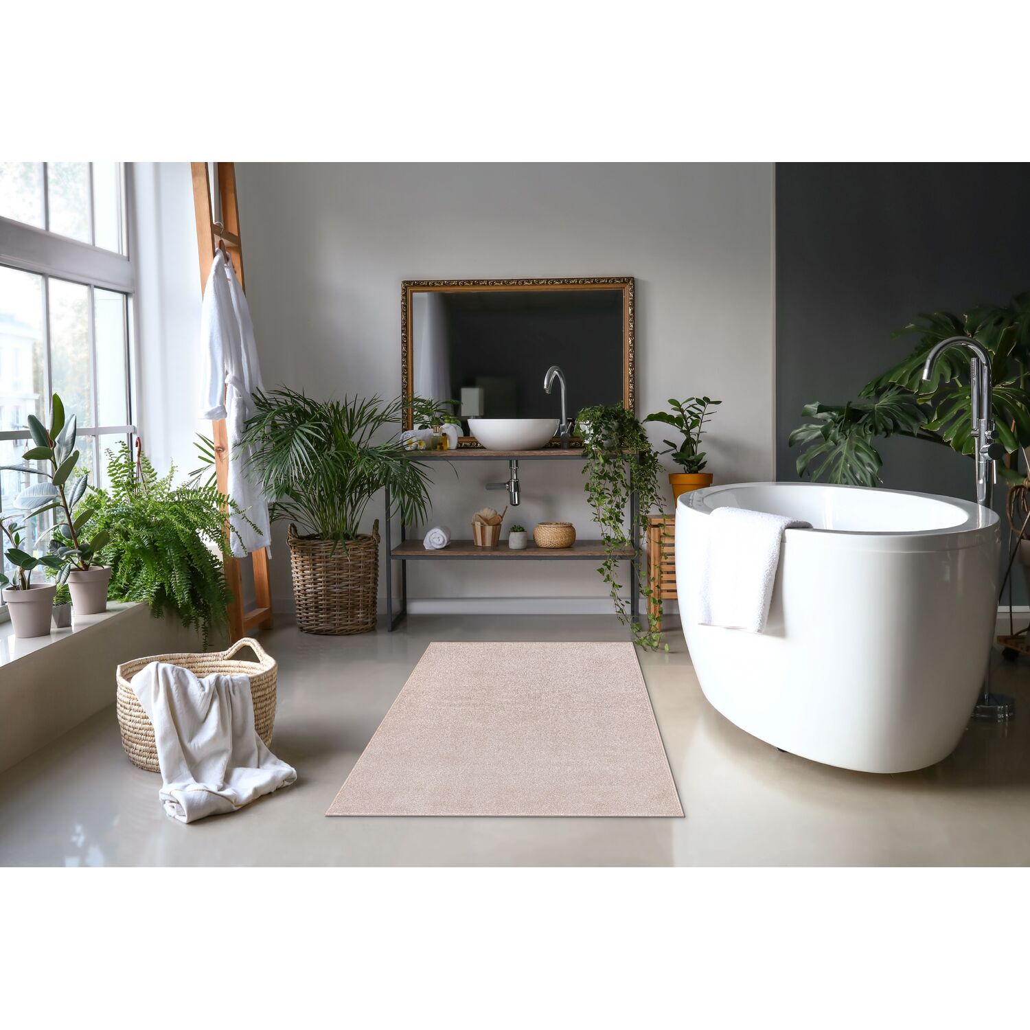 Seattle Washable Rug Almond 160cm Image 3