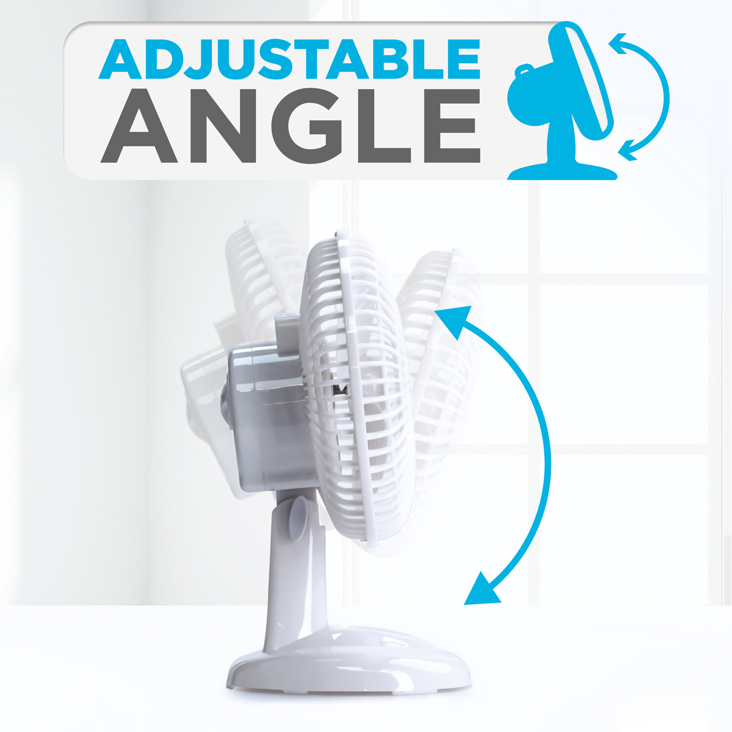 Status 6 inch Desk Fan White Image 4