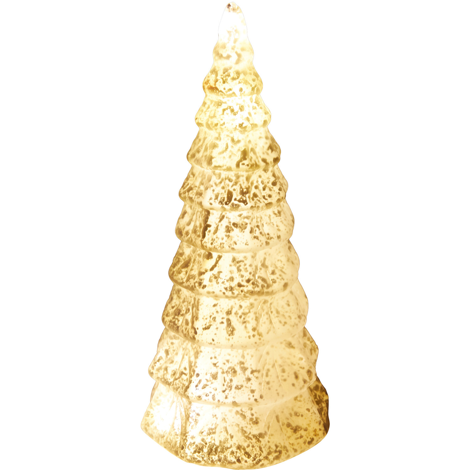 Antique LED Glass Tree Champagne Image 2