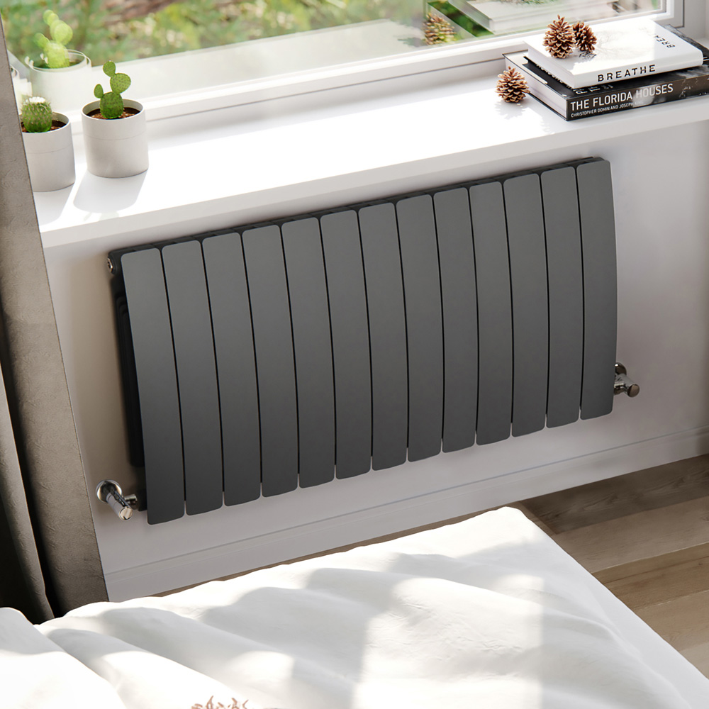 Terma Bergamo 4995BTU Graphite 13 Section Radiator 590 x 1040mm Image 2