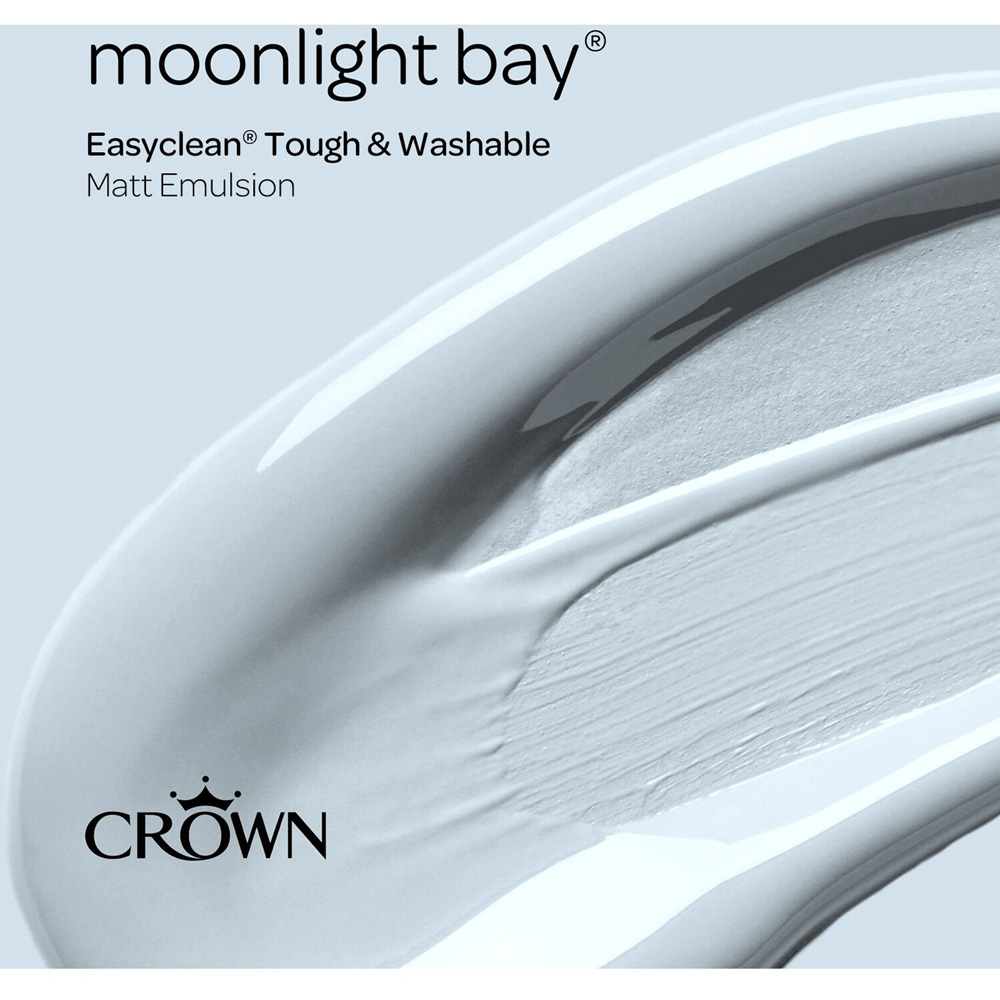 Crown Easyclean Moonlight Bay Matt Emulsion Multisurface Paint 2.5L Image 7