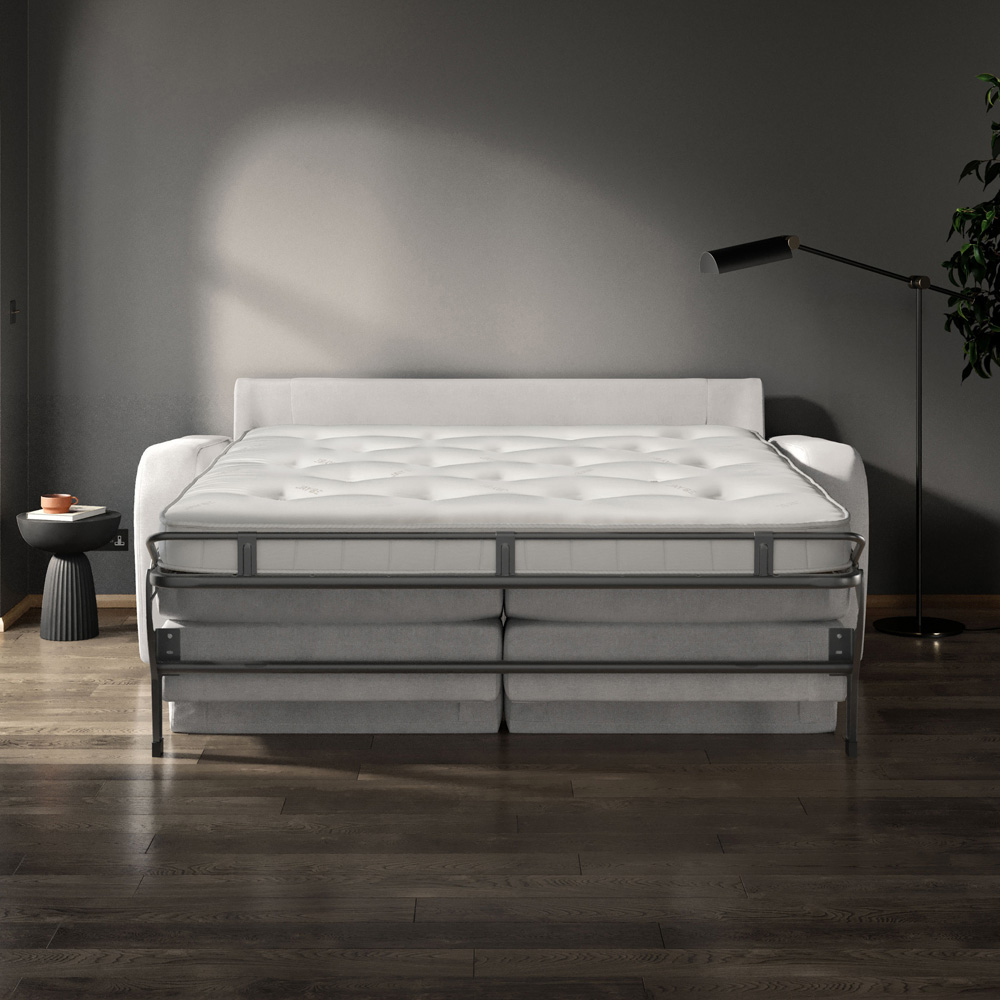 Jay-Be Deco 3 Seater Luxe Velvet Mink Sofa Bed with e-Sprung Mattress Image 5