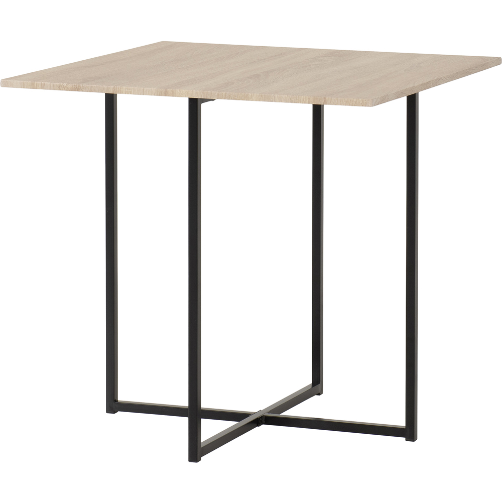 Seconique Kent 4 Seater Dining Set Sonoma Oak and Black Image 4