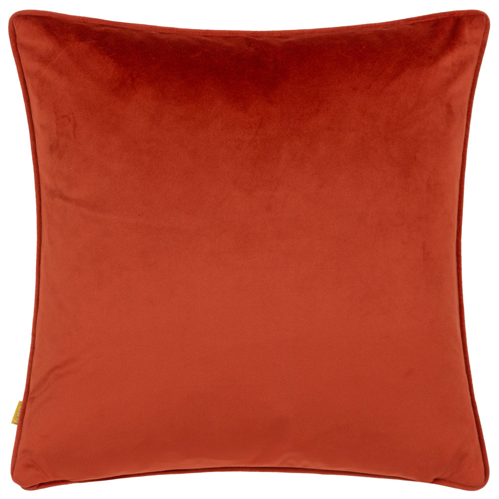 furn. Amanita Green Velvet Piped Cushion Image 3