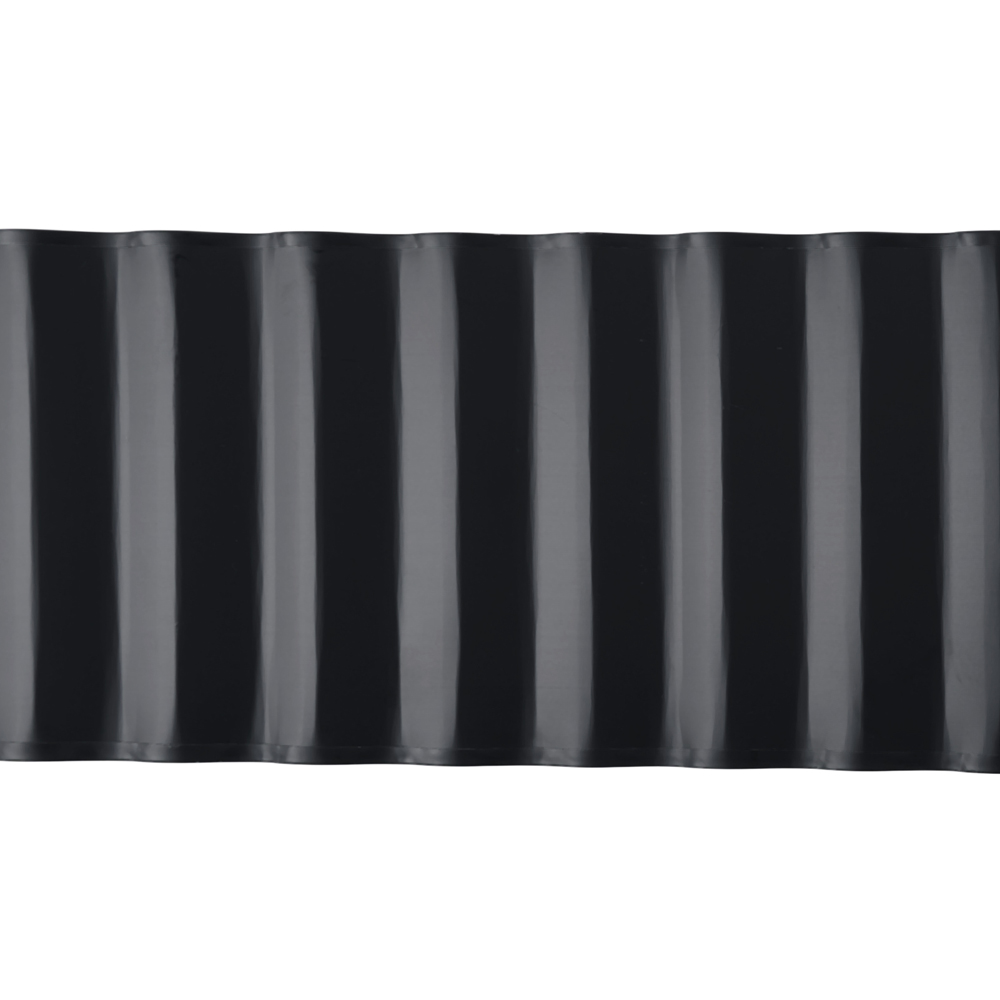 Living and Home Black Corrugated Metal Garden Edging 6m Image 4