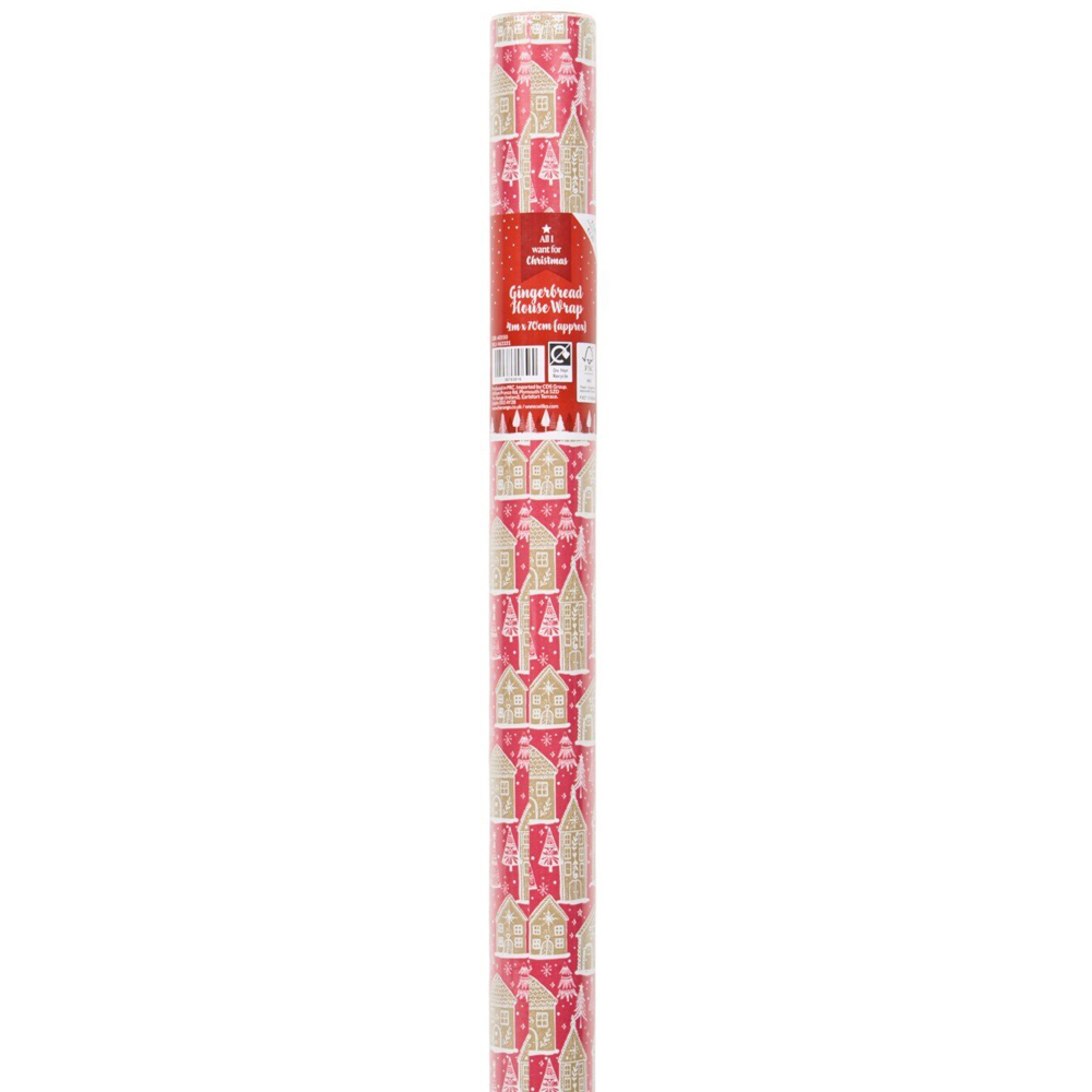 Gingerbread House Gift Wrap Image 4