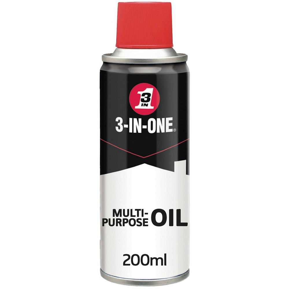 3-In-One Multi-Purpose Oil Aerosol Spray 200ml 3 Pack Image 9
