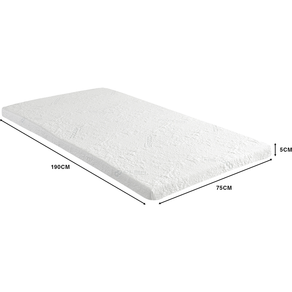 Starlight Beds Small Single Graphite Infused Cooling Mattress Topper 2 inch Image 5