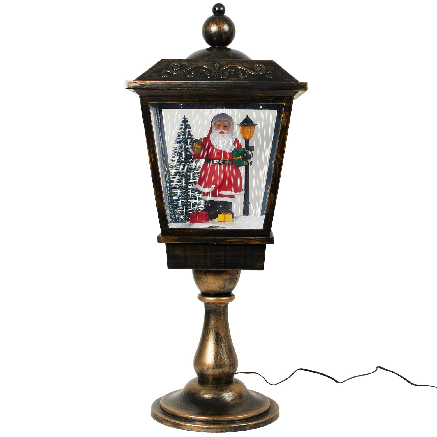 Snowing LED Music Table Lamp - Gold Image 2