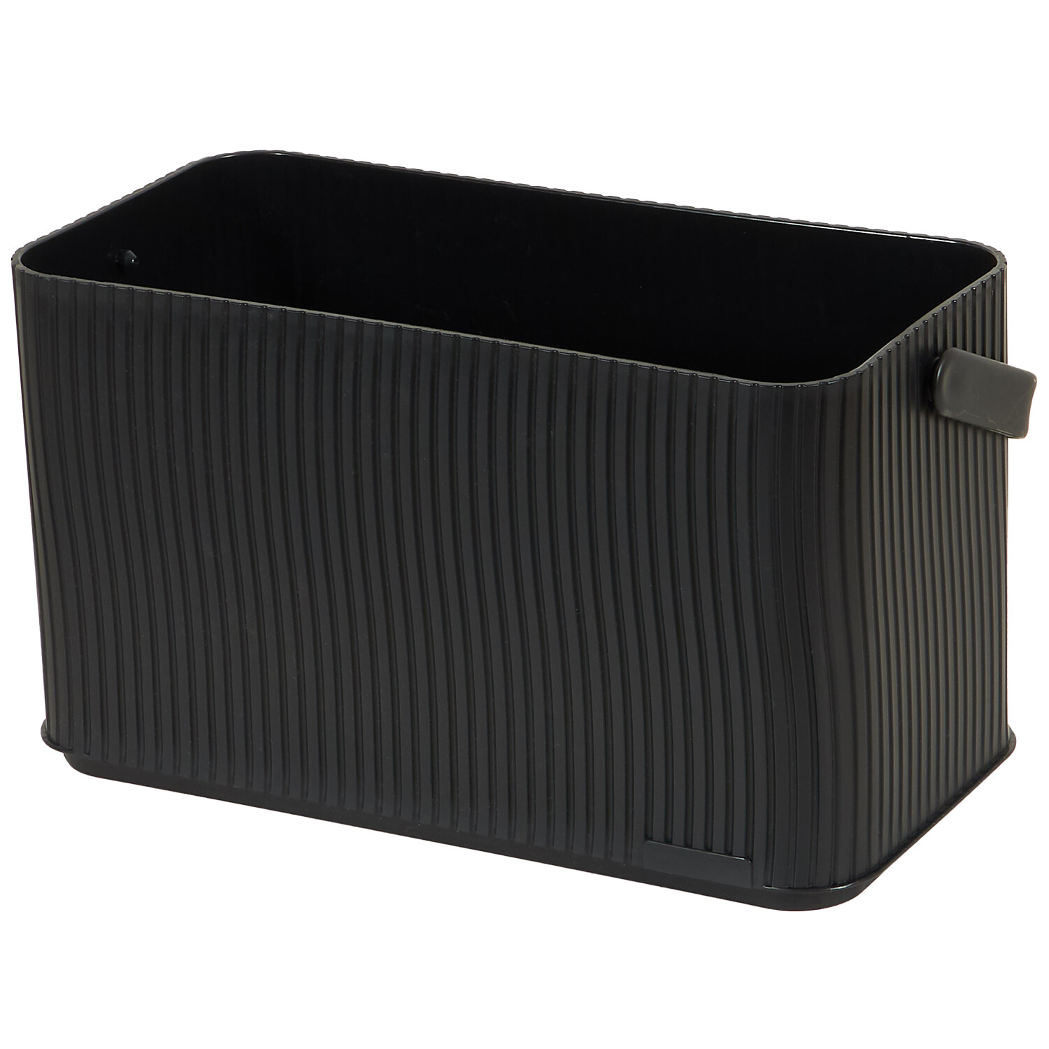 Malmo Stackable Storage Basket - Black / Medium Image 4
