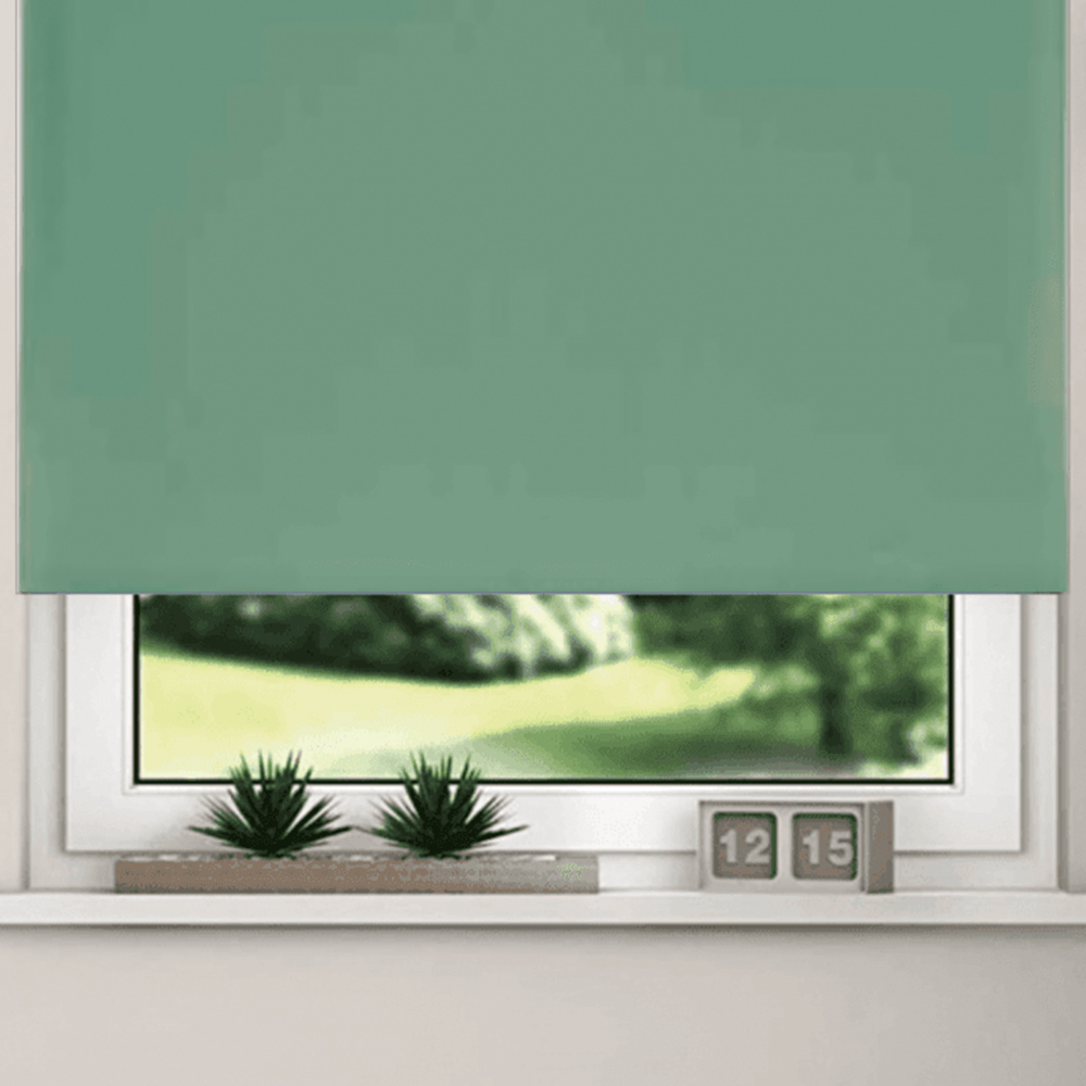 New EdgeBlinds Thermal Blackout Roller Blinds Basil 90cm Image 3