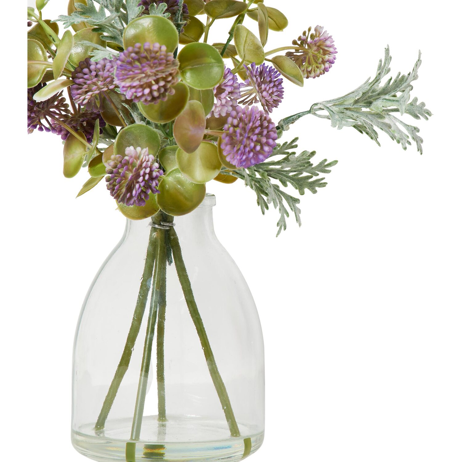 Chrysanthemum Glass Arrangement - Purple Image 3
