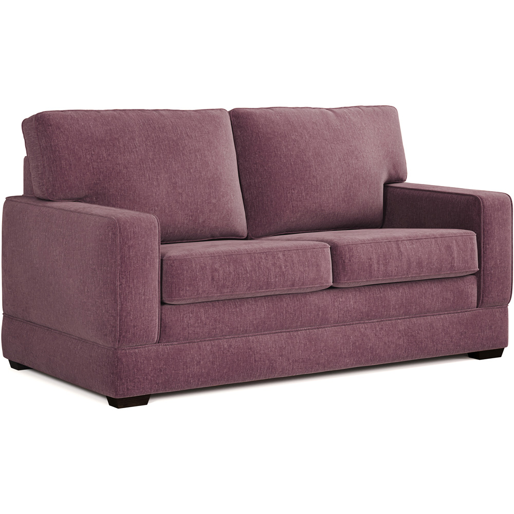 Jay-Be Urban 2 Seater Cosy Chenille Mauve Sofa Bed with e-Pocket Mattress Image 2