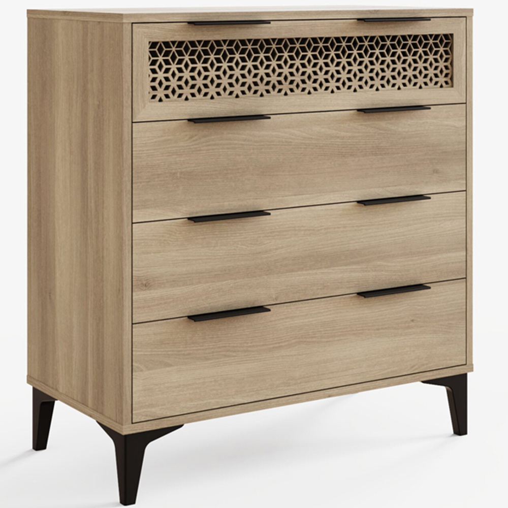 GFW Ezra Oak 3 Piece Bedroom Furniture Set Image 5