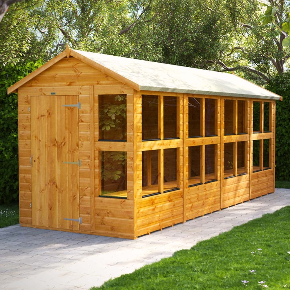 Power Sheds 16 x 6ft Apex Potting Shed Image 2