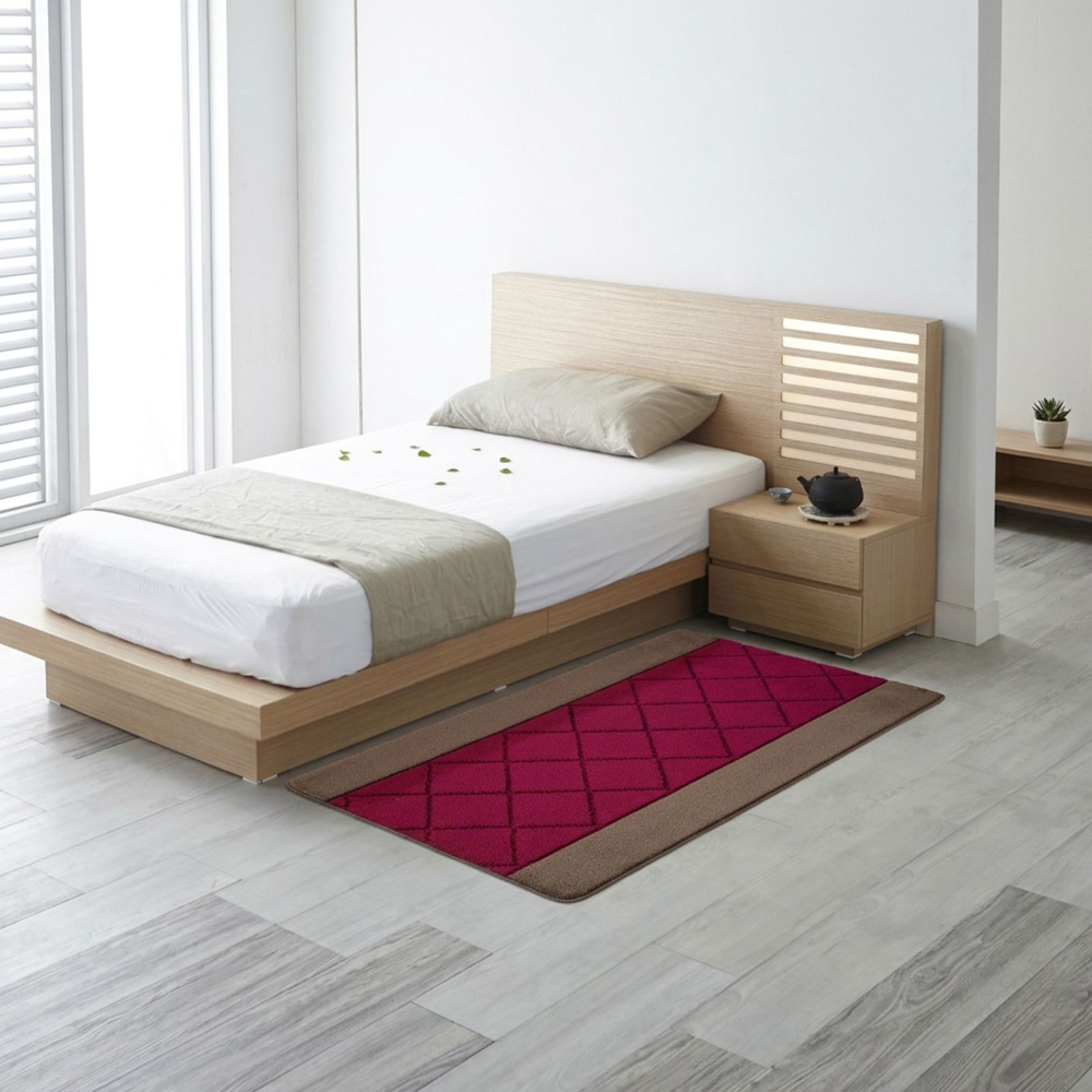 Smart Living Carmela Brown and Red Gel Back Non-Slip Mat 40 x 60cm Image 2