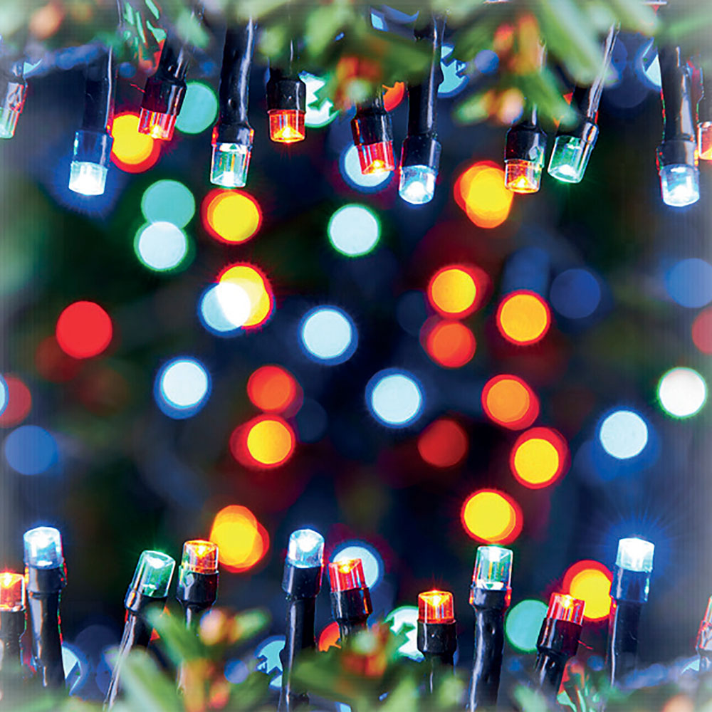 noel LED Icicle Lights - Multicolour / 200 Image 1
