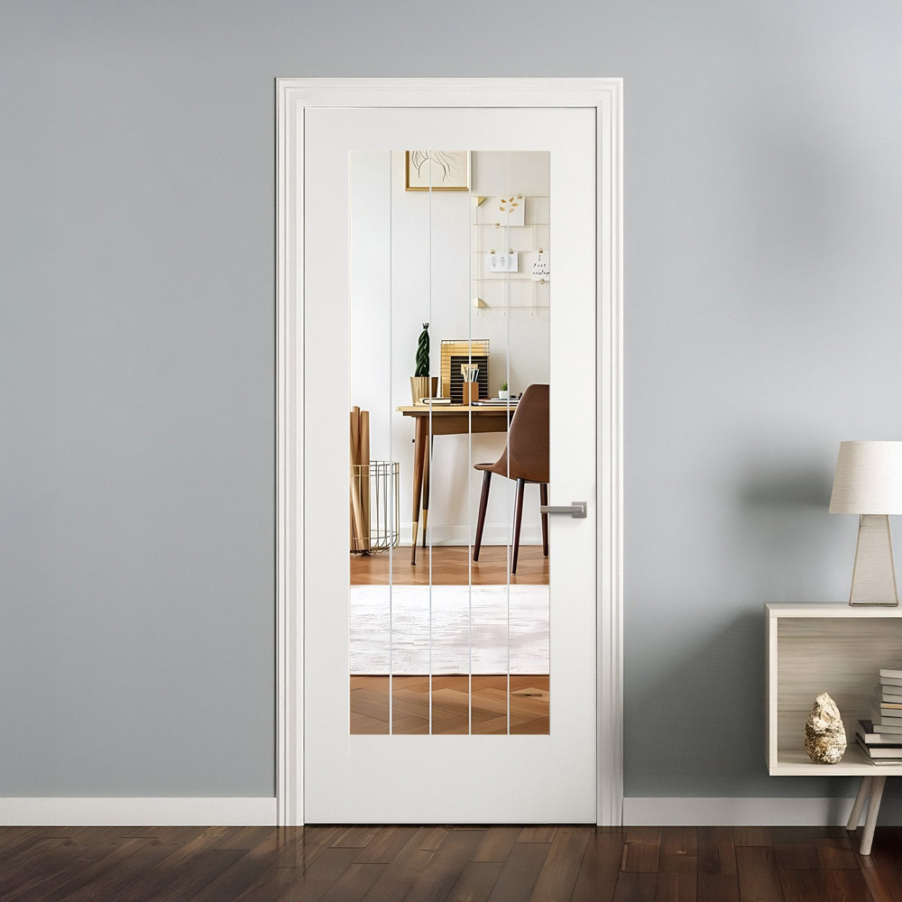 Cottage White Primed 1 Light Clear Glass FD30 Internal Fire Door 1981 x 762 x 44mm Image 2