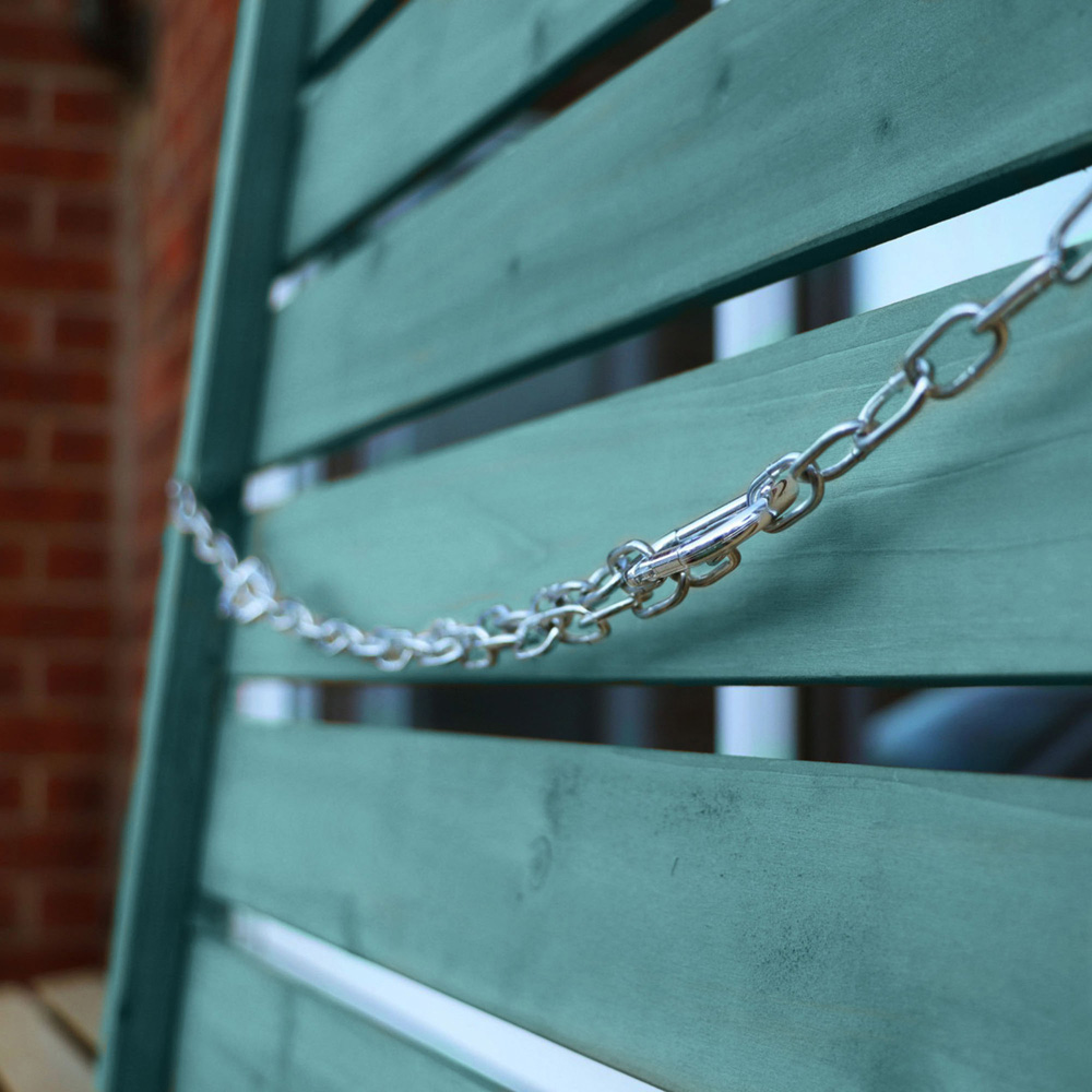 Jack Stonehouse 7 x 3ft Green Wooden 3 Bay Triple Wheelie Bin Storage Shed Image 4