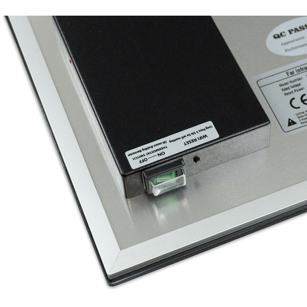 Mirrorstone White Quartz Glass WiFi Infrared Heating Panel 580W Image 4