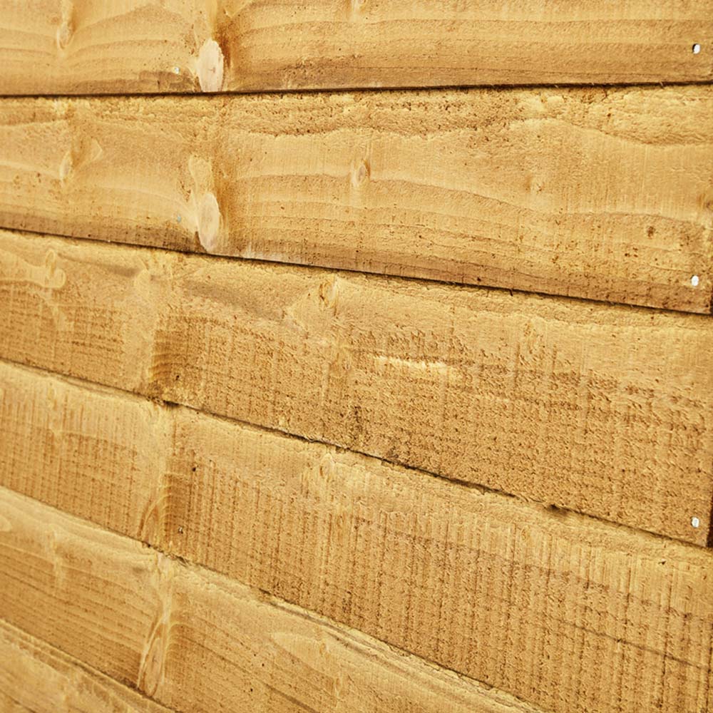 Power Sheds 6 x 8ft Double Door Overlap Pent Wooden Shed Image 3