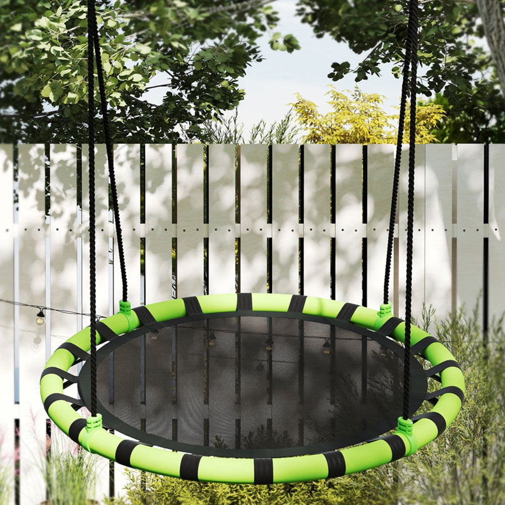 AIYAPLAY Kids Black Nest Swing Set 100cm Image 2