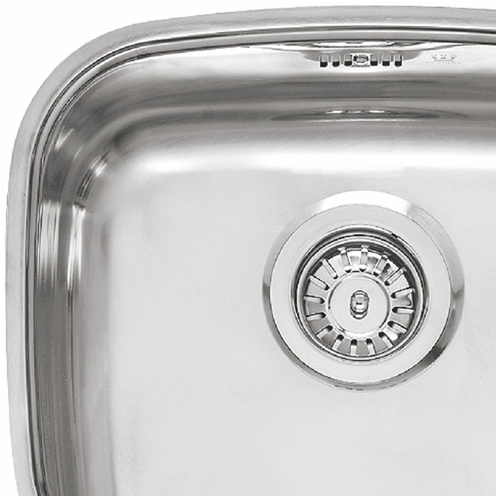 Reginox L18 3440 OKG Silver Single Square Bowl Sink 340 x 400mm Image 2